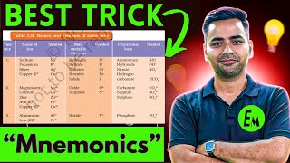 Best Learning trick to Remember all Cations amp Anions  Ions [upl. by Pressey]