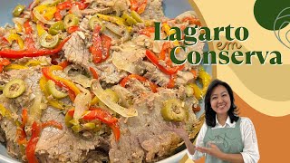 LAGARTO EM CONSERVA  Receita prática e deliciosa para o dia a dia [upl. by Sahpec]