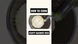 Make this Super Easy Rice Cooker Recipe  FLUFFY BASMATI RICE [upl. by Ahtivak608]