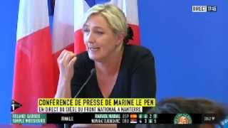 Législatives 2012 Marine Le Pen  consignes pour le 2e tour [upl. by Kcirdlek]