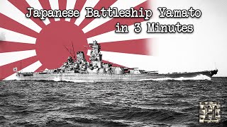 The Biggest Battleship Yamato in 3 Minutes [upl. by Gae208]