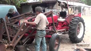 Loader installation 1956 International Utility 300 Part 1 [upl. by Prissie]