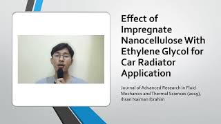 Pengaruh Impregnasi Nanocellulose Dengan Ethylene Glycol Untuk Aplikasi Radiator Mobil [upl. by Roht]