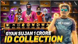 GYAN GAMING ACCOUNT COLLECTION 😱 WORLD BEST COLLECTION  Garena Free Fire [upl. by Cence]