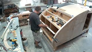 Framing the hatch on a teardrop trailer [upl. by Marshall]