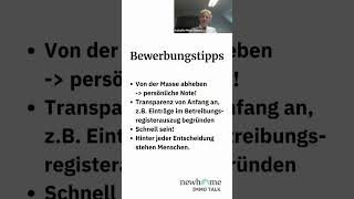 🎥Bewerbungstipps aus dem Immo Talk Bern [upl. by Dib562]