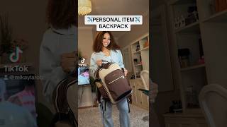 THE BEST PERSONAL ITEM TRAVEL BACKPACK [upl. by Nnire]