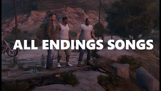 GTA V  All Endings Songs [upl. by Gilmour]