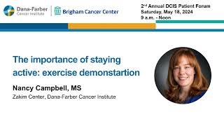 Exercise Demonstration  2024 Ductal Carcinoma In Situ Patient Forum [upl. by Dreyer]