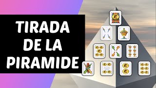 APRENDER TIRADAS DE CARTAS O BARAJAS ESPAÑOLAS TIRADA DE LA PIRAMIDE [upl. by Alletse894]