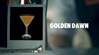 GOLDEN DAWN DRINK RECIPE  HOW TO MIX [upl. by Redleh623]