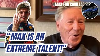 Cadillac F1 Team Boss Mario Andretti Praises Max Verstappen quotExtremequot Talent [upl. by Koorb]