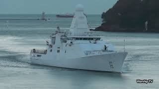 ROYAL NETHERLANDS NAVY HNLMS ZEELAND P841 ENTERS DEVONPORT AT MOUNT WISE  19th November 2018 [upl. by Constant]