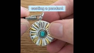 Sandcasting silver pendant [upl. by Gerald692]