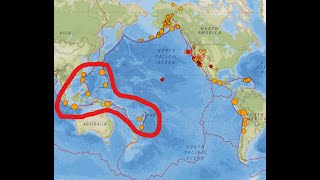 Deep Quake activity tonga Trench and New Zealand area Still Watching Southern California Mon night [upl. by Aivatahs213]