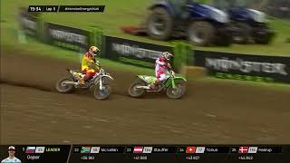 L Coenen vs Seewer Race 1 MXGPMX2  2024 Monster Energy FIM MXoN [upl. by Merrilee360]