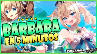 BARBARA BUILD RAPIDA EN 5 MINUTOS 💦🎹  Guía build Bárbara  Genshin Impact [upl. by Dettmer]