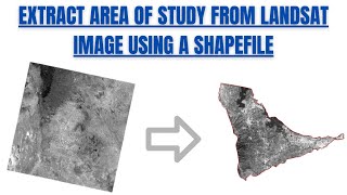 How to Clip Your Area of StudyInterest from a Landsat Satellite Image using Shapefile in ArcMap [upl. by Riley915]