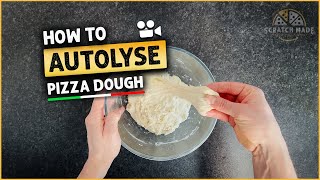 Autolyse Pizza Dough Recipe 24h 70 hydration [upl. by Leilah389]