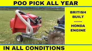 Horse Poo Picker Paddock Cleaner for paddock and field maintenance [upl. by Blight]