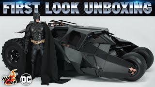 Hot Toys Batmobile Tumbler Batman Begins  The Dark Knight Unboxing  First Look [upl. by Thetis406]