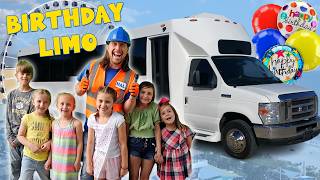 Limo Birthday Party Limo Ride  Handyman Hal Happy Birthday Party on a Limo Bus [upl. by Ymma]