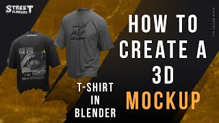 How to Make a 3D TShirt Mockup Free 3d TShirt Mockup [upl. by Sheryle]