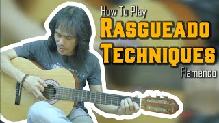 How To Play  Rasgueado Abanico Triplet and Paco de Lucia style [upl. by Vanna29]