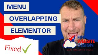 ⭐️ How To Fix Menu Overlapping Page or Blog in Elementor 😱 [upl. by Abbotsen831]