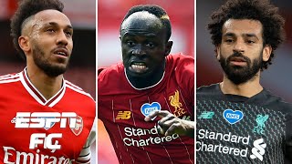 PierreEmerick Aubameyang Sadio Mane or Mohamed Salah Whos the best African in Europe  ESPN FC [upl. by Thorwald]