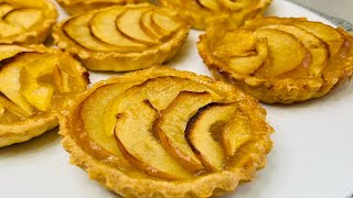 تارت التفاح هشوشةtarte au pomme 🍎 pomme 🍏 [upl. by Ulrica]