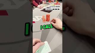 Flopping a flush 🔥 Poker pokervlog pokertips [upl. by Aivilys334]