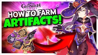 How to farm ARTIFACTS in Genshin Impact ULTIMATE GUIDE [upl. by Tigirb158]