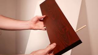 How to Install Walnut Floating Shelves WITHOUT a Drill 🤯 [upl. by Hayifas]