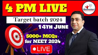 Biology  Cell – The Unit of Life l 4 PM Live l 5000 MCQs for NEET 2024 I Dr Geetendra Sir [upl. by Attennhoj669]