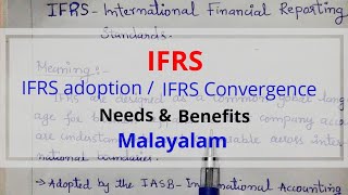 IFRSInternational Financial Reporting Standards  IFRS adoptionconvergence  need amp benefits [upl. by Haridan]