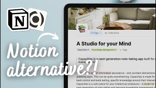Can this REPLACE Notion as a Notetaking App  Capacities vs Notion Review 2024 [upl. by Nomannic646]