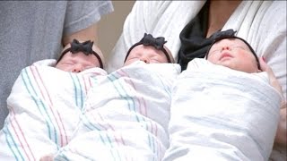 Rare Set Of Identical Triplets Born Early At Texas Hospital Heading Home [upl. by Kcoj]