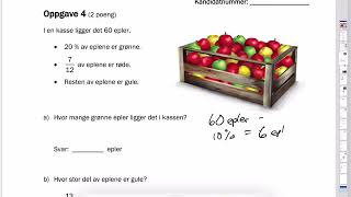 Eksamen 2019 del 1 oppgave 1  5 matematikk 10 trinn [upl. by Linson]