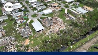 Hurricane Milton leaves death and destruction in its wake in Florida [upl. by Nosam]