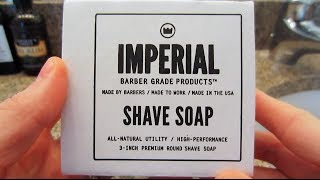 Imperial Shave Soap  Lather Review [upl. by Russell31]