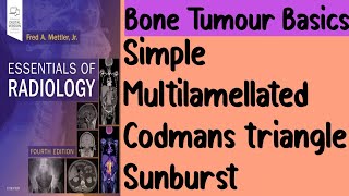 Types of Periosteal reactions  Bone tumour basics [upl. by Bettina]