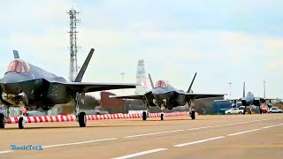 RAF Lakenheath F35 Arrival  Royal Air Forces Main Air Base [upl. by Taka]