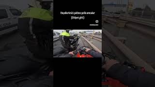 POLİS MOTORCUNUN ÖNÜNÜ KESTİ motovlog [upl. by Lelia]