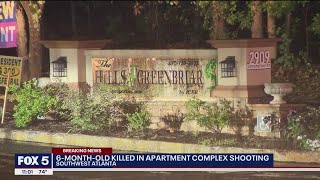 Baby dies in targeted shooting at apartment complex  FOX 5 News [upl. by Suehtomit131]