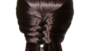 Simple and very beautiful hairstyle with elastic bands ★ Hairstyles to school [upl. by Osana]