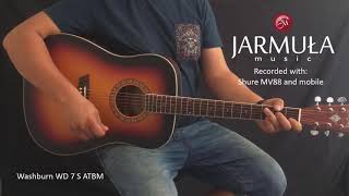 Jarmuła Music gitara akustyczna Washburn WD 7 S ATBM [upl. by Bron882]