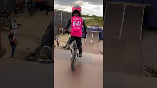 BmxCaiden amp HarrySchofield taught a 4yr old how to ride the huge airbag jump [upl. by Heidi]