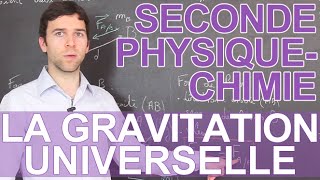 La gravitation universelle  PhysiqueChimie  Seconde  Les Bons Profs [upl. by Aihselef]