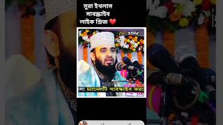 সুরা ইখলাস। মিজানুর রহমান আজহারির মধুর কন্ঠে। waz islamic shorts shortsfeed [upl. by Llywellyn60]